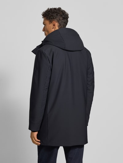 Strellson Regular fit parka met capuchon, model 'FLEX CROSS' Marineblauw - 5