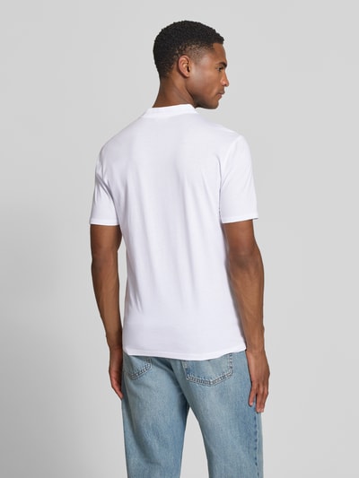 DRYKORN Slim Fit Poloshirt mit Stehkragen Modell 'LOUIS' Weiss 5