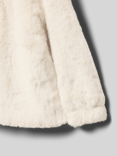 Mango Jacke aus Kunstfell mit Kapuze Modell 'bolita' Ecru 2