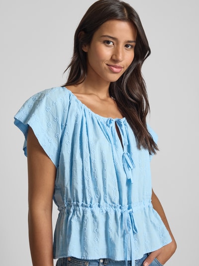 Scotch & Soda Regular Fit Bluse mit Strukturmuster Hellblau 3