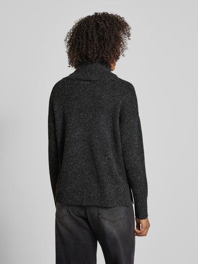 Vero Moda Pullover mit Wasserfall-Ausschnitt aus weichem Material-Mix Modell 'DOFFY' Metallic Black 5