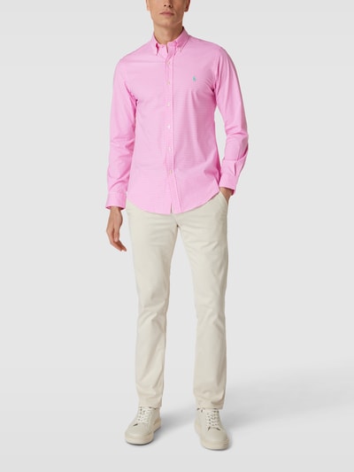 Polo Ralph Lauren Slim fit vrijetijdsoverhemd met vichy-ruit Roze - 1
