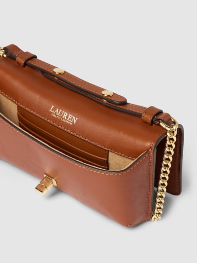 Lauren Ralph Lauren Clutch met labelapplicatie Cognac - 3