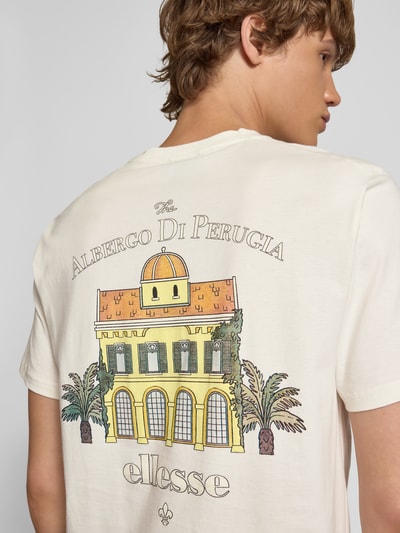 Ellesse T-Shirt mit Motiv-Print Modell 'PIAZZO' Offwhite 3