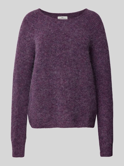 Fynch-Hatton Strickpullover mit gerippten Abschlüssen Violett 2