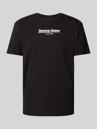 Tommy Jeans T-shirt z nadrukiem z logo Czarny 2