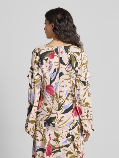 Ted Baker Regular Fit Bluse mit V-Ausschnitt Modell 'minasa' Rosa 5