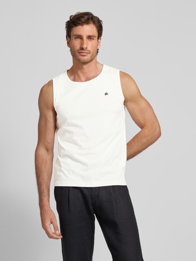 Lerros Tanktop mit Label-Print Offwhite 4