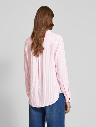 Vero Moda Regular Fit Hemdbluse aus reiner Viskose Modell 'BUMPY' Pink 5