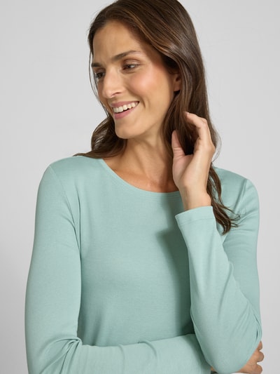 Christian Berg Woman Longsleeve mit Rundhalsausschnitt Helltuerkis 3