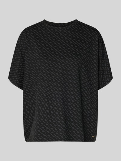 BOSS Oversized T-Shirt aus Lyocell-Mix Modell 'B-LOGO' BLACK 1