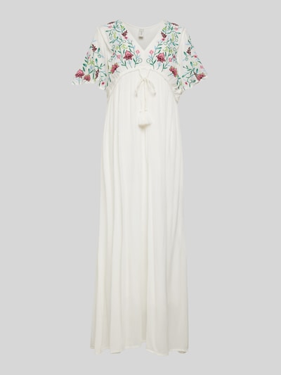 YAS Maxikleid mit floralem Muster Modell 'CHELLA' Offwhite 2