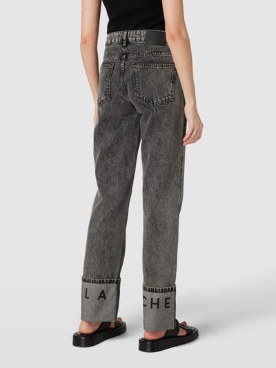 Blanche Jeans met labeldetails, model 'GIANNA' Zwart - 5