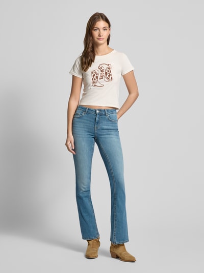 Only Wide Leg Jeans aus Bio-Baumwoll-Mix Modell 'BLUSH' Jeansblau 1