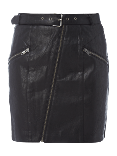 Pepe Jeans Minirock mit asymmetrischem Reißverschluss Black 2