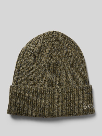 COLUMBIA Beanie mit Label-Stitching Modell 'WATCH' Gruen 1