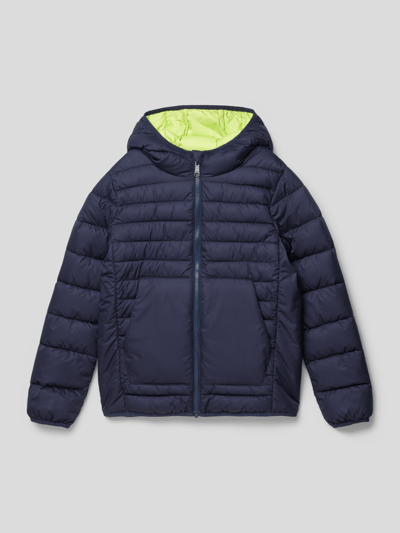 s.Oliver RED LABEL Steppjacke mit Känguru-Tasche Marineblau 1