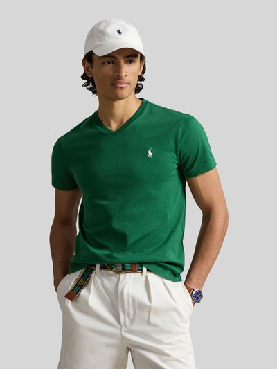 Polo Ralph Lauren Regular Fit T-Shirt aus reiner Baumwolle Gruen 4