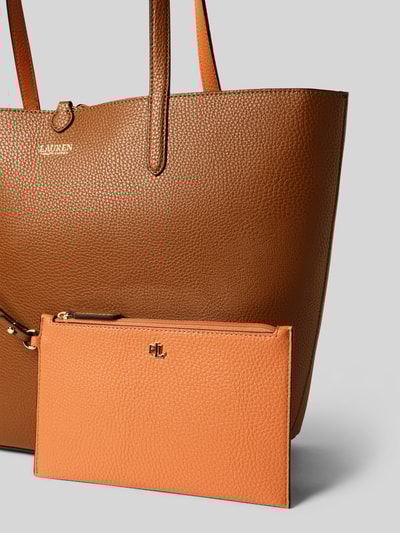 Lauren Ralph Lauren Shopper in leerlook Cognac - 3
