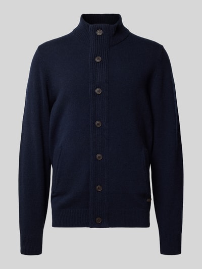 Barbour Regular fit gebreid jack van echte wol Marineblauw - 2