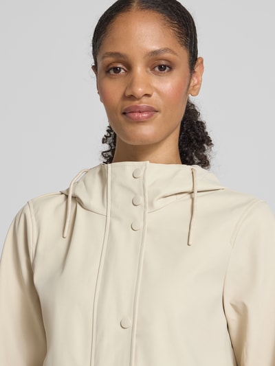 Vero Moda Regular Fit Funktionsjacke mit Taillen-Kordelzug Modell 'MALOU' Offwhite 3