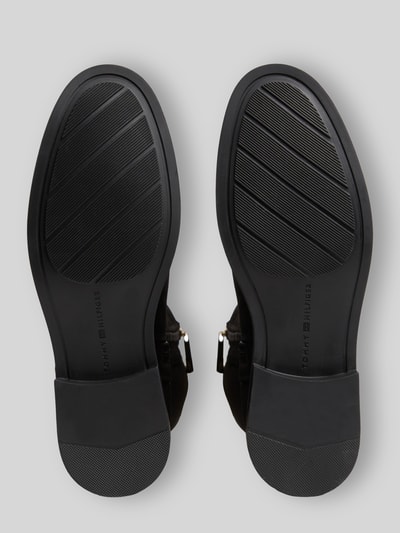 Tommy Hilfiger Kozaki z naturalnej skóry z wyhaftowanym logo Czarny 3