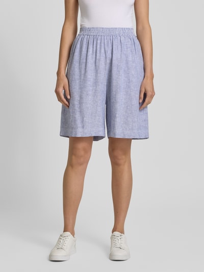 BOSS Orange Shorts aus Leinen-Viskose-Mix mit elastischem Bund Hellblau 4