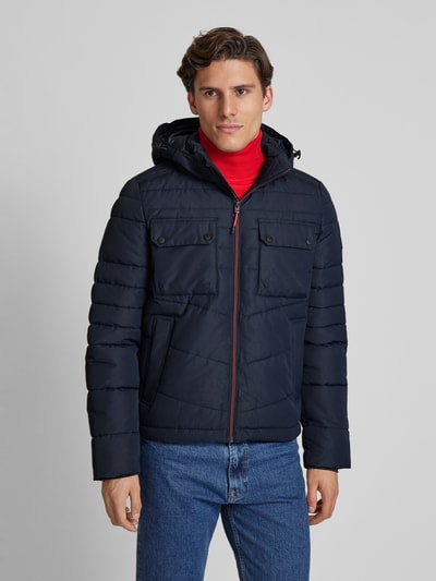 s.Oliver RED LABEL Regular Fit Steppjacke mit Stehkragen Blau 4