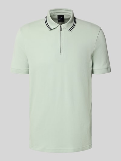 ARMANI EXCHANGE Poloshirt met korte ritssluiting Mintgroen - 2