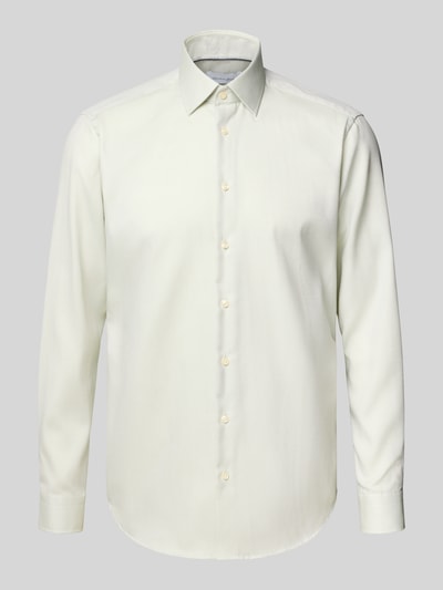 Christian Berg Men Regular Fit Business-Hemd mit Kentkragen Hellgruen 2