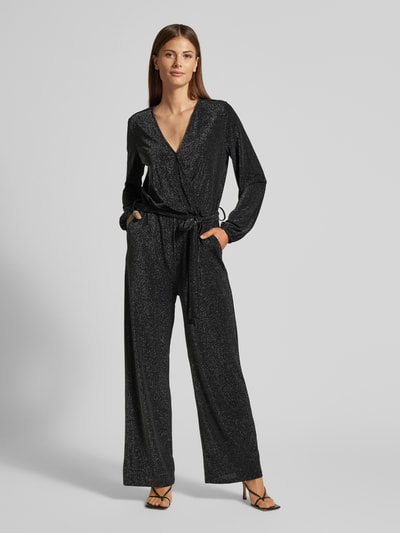 FREE/QUENT Jumpsuit mit Effektgarn Modell 'GLITTO' Black 4