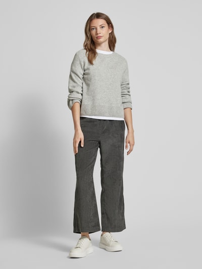 MAC Cropped Culotte aus Cord Anthrazit 1