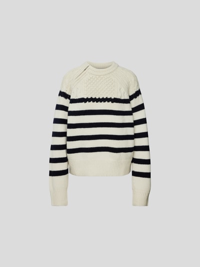 Ba&sh Pullover in Strick-Optik Ecru 2
