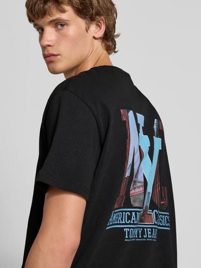 Tommy Jeans Regular Fit T-Shirt aus reiner Baumwolle Black 3