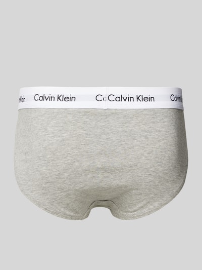 Calvin Klein Underwear Slip mit Label-Bund im 3er-Pack Graphit 3