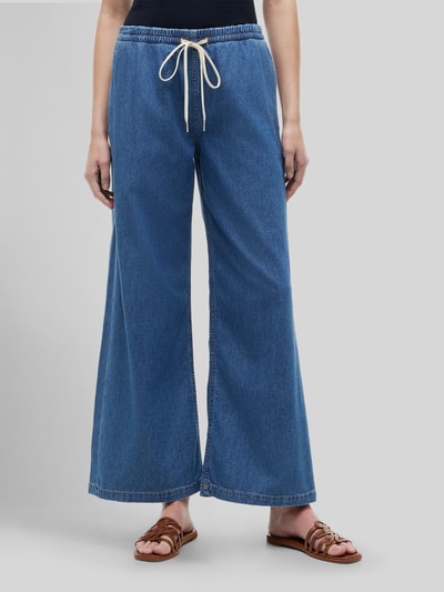Tommy Hilfiger Loose fit jeans van puur katoen met tunnelkoord Bleu gemêleerd - 4