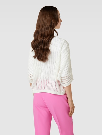 Tom Tailor Bolero mit Lochmuster Offwhite 5