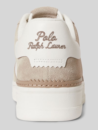 Productfoto, Low Top Sneaker aus echtem Leder van Polo Ralph Lauren in two tone-look met label patch, logo-stitching, suède en glad leer, gestructureerde zool