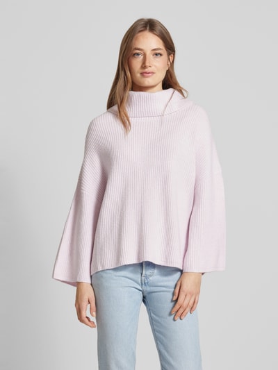 comma Oversized Wollpullover aus Viskose mit Kimonoärmeln Rose 4