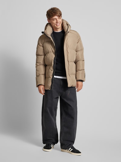 Superdry Steppjacke mit Stehkragen Sand 1