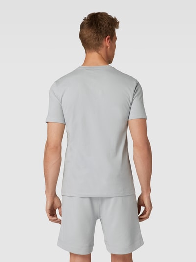 BOSS Orange T-Shirt mit Label-Stitching Modell 'Tales' Hellgrau 5