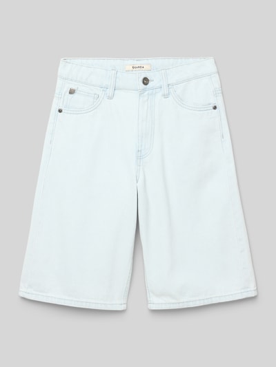 Garcia Bermudas im 5-Pocket-Design mit Label-Details Hellblau 1