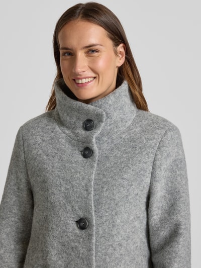 Fuchs Schmitt Kurzmantel mit Stehkragen und Eingrifftaschen Silber 3