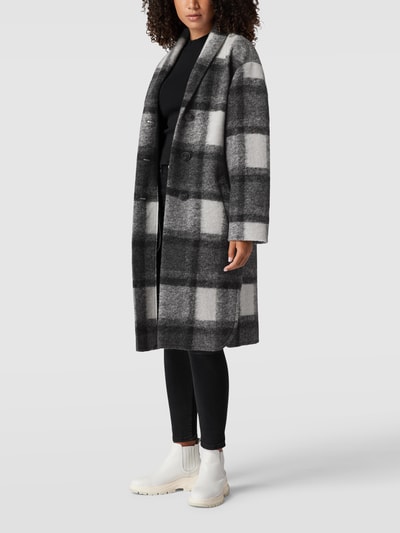Fuchs Schmitt Mantel mit Allover-Muster Schwarz 4