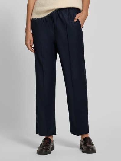 Weekend Max Mara Regular Fit Stoffhose aus Schurwoll-Mix Modell 'HATELEY' Marine 4