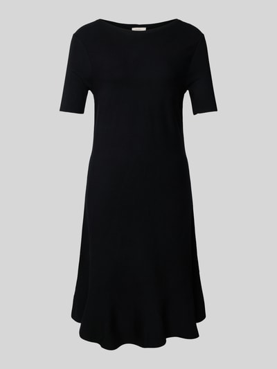 ROBE LÉGÈRE Regular Fit Kleid aus Viskose-Mix in Strick-Optik Black 2