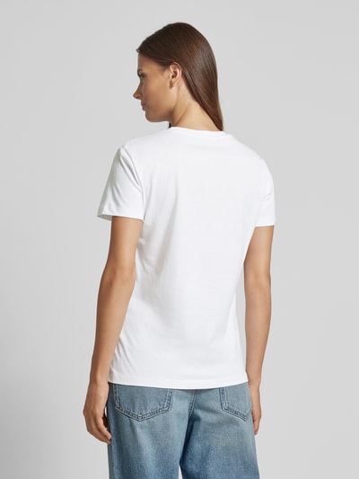 ARMANI EXCHANGE T-Shirt mit V-Ausschnitt Offwhite 5