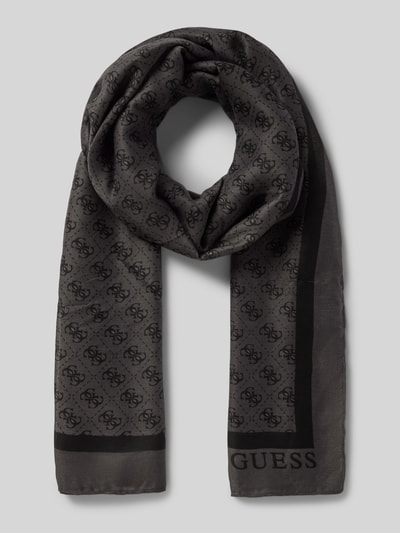 Guess Schal mit Logo-Muster Modell 'KATYA' Black 1