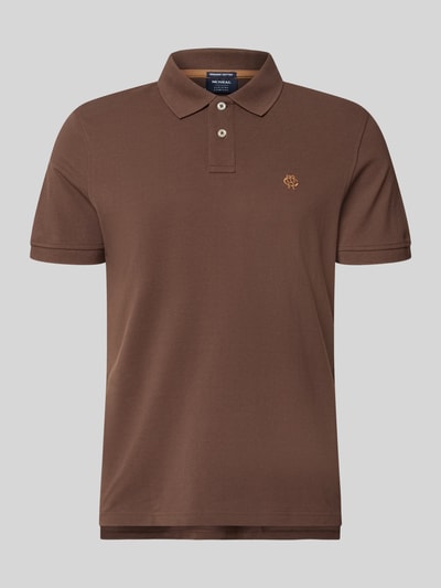 MCNEAL Regular Fit Poloshirt mit Label-Stitching Schlamm 2
