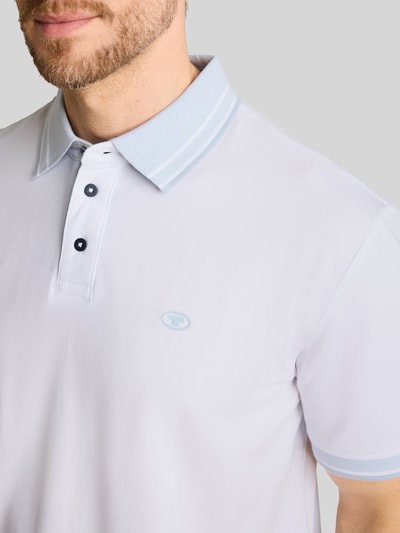 Tom Tailor Regular Fit Poloshirt aus reiner Baumwolle Weiss 3